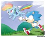 anthro blue_body blue_feathers duo feathered_wings feathers female feral hair male multicolored_hair multicolored_tail rainbow_hair rainbow_tail tail wings the-butcher-x friendship_is_magic hasbro my_little_pony mythology sega sonic_the_hedgehog_(series) rainbow_dash_(mlp) sonic_the_hedgehog equid equine eulipotyphlan hedgehog mammal mythological_creature mythological_equine pegasus 2015 crossover