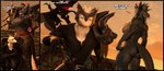 anthro armor big_breasts blue_body blue_hair blue_scales breastplate breasts butt clothed clothed/nude clothed_anthro clothed_female clothed_male clothed_to_nude clothing clothing_theft crouching duo female hair halberd male melee_weapon nude nude_anthro nude_female oblivious pauldron polearm scales standing stealing tail text weapon white_body white_scales reindeerviking petruz_(modeler) aquarius_(petruz) rasputitsa_(petruz) behemoth_(petruz) lizard reptile scalie 3d_(artwork) digital_media_(artwork) english_text hi_res source_filmmaker_(artwork)