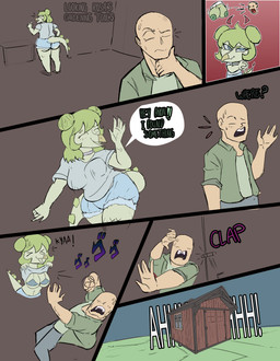 >_< anthro areola bald big_breasts big_butt blue_eyes bodily_fluids bottomwear bra breasts brown_background butt choker clothed clothed_anthro clothed_female clothed_human clothed_male clothing clothing_lift denim denim_bottomwear denim_clothing denim_shorts dialogue door duo eyes_closed female fingers flashing flashing_breasts green_areola green_body green_clothing green_hair green_jacket green_nipples green_scales green_shirt green_topwear grey_bottomwear grey_bra grey_clothing grey_pants grey_shirt grey_topwear grey_underwear hair hand_on_chin head_turned human_on_anthro humanoid_hands inside interspecies jacket jewelry long_hair looking_at_another looking_away looking_back male male/female necklace nipples non-mammal_breasts non-mammal_nipples open_clothing open_jacket open_mouth open_smile open_topwear pants plotting reaching_out rubbing_hands scales screaming shirt shirt_lift shocked shorts simple_background smile smirk speech_bubble standing surprised sweat sweatdrop talking_to_another text thick_thighs topwear underbutt underwear wide_eyed eddodoodle cavemanon_studios goodbye_volcano_high ko_op_(game_developer) snoot_game anon_(snoot_game) stella_(gvh_beta) dinosaur human mammal ornithischian prehistoric_species reptile scalie stegosaurian stegosaurus thyreophoran absurd_res colored comic english_text hi_res