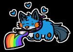 accessories_only alpha_channel bisexual_pride_colors blue_body blue_fur blue_heart brown_eyes canid canine canis chibi clothing countershading daww fin fur generation_3_pokemon head_tuft hearts_around_head holding_object hybrid lgbt_pride male mammal nintendo object_in_mouth orange_body orange_gills orange_nose orange_scales outline pattern_clothing pattern_scarf pokemon pokemon_(species) pride_color_flag pride_colors progress_pride_colors scales scarf simple_background solo stormiehills striped_clothing striped_scarf stripes swampert tail tail_fin transgender_pride_colors transparent_background tuft white_body white_countershading white_outline wolf xevy