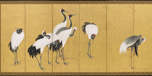 ambiguous_feral ambiguous_gender avian_feet beak biped bipedal_feral black_body black_feathers feathered_wings feathers feet feral group long_legs long_neck looking_down on_one_leg personal_grooming scuted_legs scutes simple_background standing step_pose tail tail_feathers toes white_body white_feathers wings maruyama_okyo public_domain avian bird crane_(bird) gruiform 1772 18th_century absurd_res ancient_art hi_res huge_filesize painting_(artwork) traditional_media_(artwork) traditional_painting_(artwork)