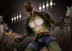 abs anthro bodily_fluids buccinator clothing concert jacket leather leather_clothing leather_jacket leather_topwear male mouth_shot muscular muscular_anthro muscular_male nipples open_mouth pecs saliva saliva_string scales topwear poisewritik rocco_(tallion) dinosaur prehistoric_species reptile scalie theropod tyrannosaurid tyrannosauroid tyrannosaurus tyrannosaurus_rex 2023 hi_res