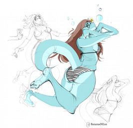 anthro bikini biped blue_body blue_eyes breasts brown_hair bubble butt clothed clothed_anthro clothed_female clothing eyewear feet female fingers frown glasses hair head_turned humanoid_feet humanoid_hands long_hair looking_aside lying medium_breasts non-mammal_breasts on_front plantigrade pose round_glasses side_boob simple_background smile solo swimwear tail text toes two-piece_swimsuit white_background bananasneon hold_onto_mi tiffany_(hold_onto_mi) dinosaur prehistoric_species reptile saurischian scalie theropod tyrannosaurid tyrannosauroid tyrannosaurus tyrannosaurus_rex 2025 artist_name guide_lines hi_res multiple_images sketch