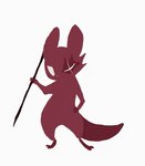 ambiguous_gender anthro biped burn_scar cheek_tuft dancing eye_scar facial_scar facial_tuft featureless_crotch front_view fur hand_on_hip holding_melee_weapon holding_object holding_polearm holding_spear holding_weapon kemono looking_at_viewer melee_weapon monotone_body monotone_fur monotone_tail mouthless nude polearm red_body red_ears red_fur red_tail scar semi-anthro simple_background solo spear standing tail tapering_tail tuft weapon white_background white_eyes white_nose zerov rain_world videocult artificer_(rain_world) mammal slugcat 2023 2d_animation animated colored digital_media_(artwork) frame_by_frame full-length_portrait loop portrait seamless_loop short_playtime