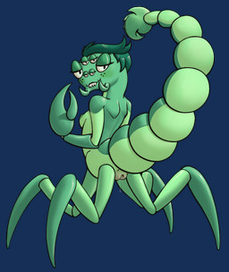 6_eyes areola aroused black_eyes blush bodily_fluids breasts cartoon_freckles countershading exoskeleton eyelashes female female_taur freckled_face freckles genital_fluids genitals glistening_eyelids green_areola green_body green_exoskeleton green_hair green_nipples green_tail hair half-closed_eyes head_turned long_eyelashes looking_at_viewer looking_back looking_back_at_viewer medium_breasts multi_eye narrowed_eyes nipples nude nude_female nude_taur pincers quadruped raised_tail segmented_tail sharp_teeth short_hair simple_background solo stinger tail teeth three-quarter_view transparent_background vaginal_fluids vulva spacechoochoo star_trek star_trek_lower_decks d'vana_tendi alien arachnid arachnid_taur arthropod arthropod_taur scorpion scorpion_taur taur 2021 alpha_channel
