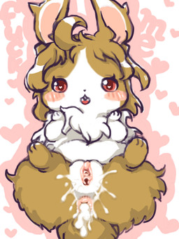 biped blush blush_stickers bodily_fluids breasts brown_body brown_fur brown_hair buckteeth butt_tuft cum cum_from_ass cum_from_vagina cum_in_ass cum_in_vagina cum_inside digitigrade featureless_breasts female feral fur fur_tuft genital_fluids genitals hair head_tuft heart_pupils heart_reaction heart_symbol hearts_around_body high-angle_view looking_at_viewer multicolored_body multicolored_fur neck_tuft outline pink_outline red_eyes scut_tail short_tail small_breasts solo tail teeth tuft two_tone_body two_tone_fur vulva white_body white_fur diru lagomorph leporid mammal rabbit 3:4 digital_drawing_(artwork) digital_media_(artwork) hi_res