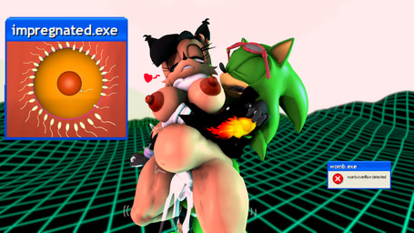 anthro big_breasts bodily_fluids breasts brown_body clothed clothing cum cum_inflation cum_inside duo female female_penetrated fur genital_fluids genitals gloves green_eyes hair handwear inflation male male/female nipples nude penetration penis sex simple_background boiboi9999 passbass kabalmystic_(modeler) archie_comics microsoft microsoft_windows sega sonic_the_hedgehog_(archie) sonic_the_hedgehog_(comics) sonic_the_hedgehog_(series) windows_xp nicole_the_lynx scourge_the_hedgehog digital_creature eulipotyphlan felid feline hedgehog lynx mammal 16:9 3d_(artwork) digital_media_(artwork) hi_res source_filmmaker_(artwork) widescreen
