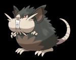 2016 3_fingers 3_toes alolan_form alolan_raticate alpha_channel ambiguous_gender black_body black_fur brown_body brown_fur feet feral fingers fur generation_7_pokemon hi_res mammal narrowed_eyes nintendo official_art pokemon pokemon_(species) regional_form_(pokemon) rodent simple_background slightly_chubby solo tail toes transparent_background unknown_artist