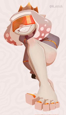 5_toes barefoot colored_nails colored_toenails eyewear feet female foot_focus grin humanoid_feet nails pattern_background plantigrade pseudo_hair simple_background smile solo stepped_on sunglasses tentacle_hair tentacles toenails toes white_background n_sktch nintendo splatoon pearl_(splatoon) animal_humanoid aquatic aquatic_humanoid cephalopod cephalopod_humanoid humanoid mollusk mollusk_humanoid octarian octoling 2023 hi_res