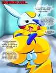 absurd_res balls big_butt bulge butt clothing cosplay_pikachu_(costume) dialogue english_text generation_1_pokemon genitals hi_res looking_at_viewer male mask nintendo offscreen_character pikachu pikachu_hero pikachu_libre pokemon pokemon_(species) tepigfan101 text tongue tongue_out underwear