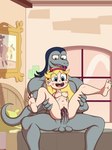 anthro balls breasts duo female genitals interspecies male male/female muscular muscular_anthro muscular_male penetration penis size_difference vaginal vaginal_penetration vein veiny_penis dzk disney star_vs._the_forces_of_evil star_butterfly toffee_(svtfoe) lizard mewman reptile scalie septarian absurd_res hi_res