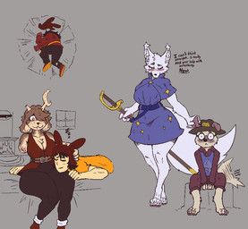 amputee anthro blush breasts disability duo female head_on_lap male male/female melee_weapon on_lap one_arm sword tail tail_motion tailwag thick_thighs weapon signirsol undertale_wildfire yamcha_death_pose anser_(undertale_wildfire) luna_(undertale_wildfire) quigley_(undertale_wildfire) riley_(undertale_wildfire) canid canine canis domestic_dog fox hare human lagomorph leporid mammal
