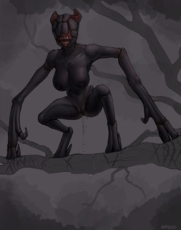 big_breasts bodily_fluids breasts dripping dripping_vulva eyeless female genital_fluids not_furry open_mouth saliva saliva_drip sharp_teeth solo standing teeth vaginal_fluids seraziel a_quiet_place alien death_angel_(a_quiet_place) humanoid monster 2025 hi_res