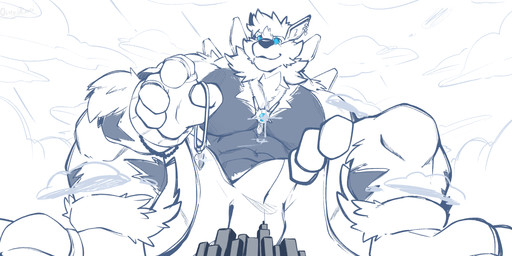 abs anthro barazoku biceps big_muscles big_pecs blue_eyes bulge clothed clothing holidays jewelry macro male muscular muscular_anthro muscular_male necklace pecs solo topless oinu_kori new_year new_year_2023 nintendo nintendo_switch pokemon kori_(oinu_kori) arcanine canid canine generation_1_pokemon mammal pokemon_(species) digital_media_(artwork) hi_res monochrome sketch
