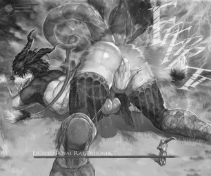 2_tails anal anal_penetration anal_vore anthro armor backsack balls black_hair bodily_fluids butt chain clothing colorless_fart_cloud drooling fart fart_cloud fart_fetish farting_on_another farting_on_prey fully_inside gameplay_mechanics gas genitals group gui hair health_bar horn humanoid_hands knight leggings legwear long_tail looking_back looking_pleasured macro male male/male melee_weapon multi_tail penetration rear_view saliva saliva_string sharp_teeth size_difference tail teeth tongue tongue_out topwear trio vore warrior weapon iwantdiespoopyboi human mammal monster murid murine rat rodent absurd_res hi_res monochrome