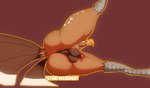 anthro anus avian_feet balls beak big_butt biped brown_balls brown_body brown_feathers brown_penis brown_perineum butt darkened_balls darkened_genitalia darkened_penis darkened_perineum feathers femboy foreskin freckles genitals glans male nude orange_beak penile penis perineum pink_glans presenting presenting_balls presenting_hindquarters presenting_penis simple_background smile solo tail thick_thighs isthatweirdguy pretzel_(piemations) avian bird digital_media_(artwork) hi_res