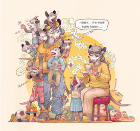 aaaaa accessory angry anthro ball bodily_fluids bottomwear climbing_on_another clothed clothing container cross-popping_vein crying cup dialogue digit_ring eyes_closed family female finger_ring fully_clothed fur furgonomics grey_body grey_fur grey_hair group hair hair_accessory hairless_tail hissing holding_another husband_and_wife jewelry male married_couple open_mouth pajama_pants pants romantic romantic_couple screaming sharp_teeth skirt soccer_ball speech_bubble sweat sweater tail tail_accessory tea_cup tears teeth tired topwear torn_bottomwear torn_clothing torn_pants torn_topwear toy yawn young young_female young_male wumiaow american_opossum mammal marsupial absurd_res hi_res daughter_(lore) father_(lore) father_and_child_(lore) father_and_daughter_(lore) father_and_son_(lore) mother_(lore) mother_and_child_(lore) mother_and_daughter_(lore) mother_and_son_(lore) parent_(lore) parent_and_child_(lore) parent_and_daughter_(lore) parent_and_son_(lore) son_(lore)
