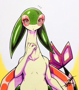 ambiguous_gender anthro claws emanata eyeliner looking_at_viewer makeup open_mouth simple_background solo tail tan_body wings 025aki nintendo pokemon flygon generation_3_pokemon pokemon_(species) 2026 absurd_res dated hi_res signature
