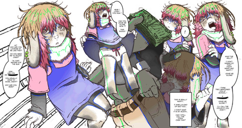 age_difference anthro bench blue_clothing blue_overalls bribery_for_sex clothing crossed_arms dewlap_(anatomy) dialogue duo female foreskin front_view frustrated genitals hair humanoid_genitalia humanoid_penis long_hair looking_at_viewer male older_male on_bench outside overalls panties penis penis_on_face piercing rafflesia_(moonpool) side_view sitting sitting_on_bench slim_female speech_bubble text underwear young young_female moonpool_(artist) canid canine canis domestic_rabbit holland_lop lagomorph leporid lop_rabbit mammal oryctolagus rabbit wolf 2026 english_text hi_res multiple_scenes shaded shaded_line_art sketch