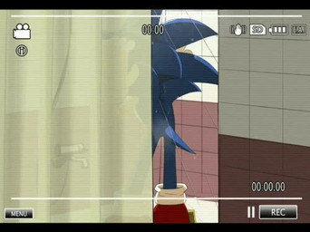 anthro bathing biped black_bars blue_body blue_fur camera_view clothing dripping footwear fur gloves handwear male shoes shower showering solo standing water wet kalk427 sega sonic_the_hedgehog_(series) sonic_the_hedgehog eulipotyphlan hedgehog mammal animated letterbox low_res no_sound short_playtime video
