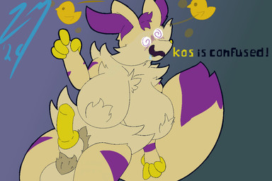 alternate_color animal_genitalia anthro big_penis bodily_fluids breasts confusion dipstick_tail drooling featureless_breasts genitals gradient_background gynomorph hypnosis implied_transformation intersex knot markings mind_control nude penis pubes saliva sheath simple_background solo spiral spiral_eyes status_effect tail tail_markings siatdusk nintendo pokemon kos_(squiddy) braixen generation_6_pokemon pokemon_(species) 3:2 aliasing digital_media_(artwork)