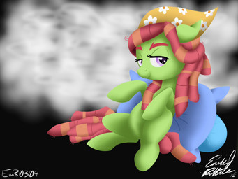 dreadlocks female feral hair red_hair solo emr0304 friendship_is_magic hasbro my_little_pony tree_hugger_(mlp) earth_pony equid equine horse mammal pony 2015 4:3 hi_res