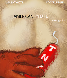 4_fingers abs anthro athletic athletic_anthro athletic_male belly belly_focus belly_shot biped black_text brown_body brown_finger_claws brown_fur casual_nudity chest_tuft claws close-up detailed_fur dynamite explosives finger_claws finger_tuft fingers fur hand_on_belly hand_on_object hand_on_own_belly holding_dynamite humanoid_hands male movie_poster multicolored_body multicolored_fur navel nude object_on_belly pecs pose poster ribs skinny solo tagline tan_belly tan_body tan_fur text tnt tuft two_tone_body two_tone_fur white_text stevethedragon american_beauty looney_tunes warner_brothers wile_e._coyote canid canine canis coyote mammal 2010 artist_name character_name colored dated detailed digital_drawing_(artwork) digital_media_(artwork) digital_painting_(artwork) english_text hi_res painting_(artwork) pinup shaded