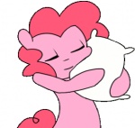 eyes_closed face_rub female hair hug pillow pink_hair rubbing simple_background solo standing transparent_background karzahnii friendship_is_magic hasbro my_little_pony pinkie_pie_(mlp) earth_pony equid equine horse mammal pony 2013 alpha_channel animated low_res short_playtime