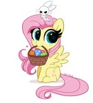 basket container cutie_mark duo easter_egg feathered_wings feathers female feral hair holidays hooves long_hair male pink_hair quadruped shadow simple_background sitting white_background white_body wings yellow_body yellow_feathers kittyrosie easter friendship_is_magic hasbro my_little_pony mythology angel_(mlp) fluttershy_(mlp) equid equine horse lagomorph leporid mammal mythological_creature mythological_equine pegasus pony rabbit 2021 absurd_res hi_res