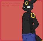 anthro anthrofied belly belly_expansion blush bottomwear clothing expansion fetal_kick fetal_movement male pants pokemorph pregnant pregnant_anthro pregnant_male rapid_pregnancy solo standing egorrus37 nintendo pokemon eeveelution generation_2_pokemon pokemon_(species) umbreon animated digital_media_(artwork) pixel_(artwork)