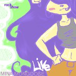 1:1 abstract_background anthro archie_comics black_hair black_nose blush clothed clothing digital_media_(artwork) female green_background hair hand_on_hip herpestid long_hair low_res mammal mina_mongoose mongoose navel oekaki sega simple_background solo sonic_the_hedgehog_(archie) sonic_the_hedgehog_(comics) sonic_the_hedgehog_(series) source_request unavailable_at_source vel-chan