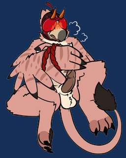 anthro balls bdsm beak blindfold blush bodily_fluids bondage bound erection falconry_hood feathers genital_fluids genitals hood hooded horn leather_helmet lying male on_back penis precum sensory_deprivation sensory_deprivation_helmet simple_background solo sweat sweatdrop transparent_background winged_arms wings trout_(artist) mythology trout_(character) avian gryphon mythological_avian mythological_creature 4:5 absurd_res alpha_channel hi_res