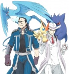 articuno black_hair fullmetal_alchemist gengar hair hat holding holding_poke_ball human isaac_macdougal kagezakura legendary_pokémon male military military_uniform nintendo ntm pokéball pokémon ponytail power_connection smile solf_j._kimblee uniform victini video_games white_suit
Rating: Safe
Score: 0
User: Blackjesus
Date: June 15, 2012
