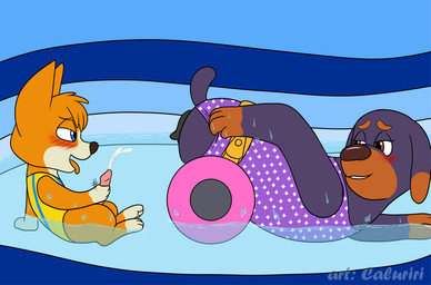 animal_genitalia animal_penis animal_vulva blue_eyes blush blush_lines bodily_fluids brown_eyes canine_genitalia canine_penis canine_vulva clothing cum disability duo ejaculation female feral genital_fluids genitals male male/female masturbation one-piece_swimsuit penis smile swimming_pool swimwear tongue tongue_out vulva wheel young young_feral young_male caluriri disney pupstruction phinny_(pupstruction) roxy_(pupstruction) canid canine canis domestic_dog herding_dog mammal mastiff molosser pastoral_dog rottweiler welsh_corgi 2023