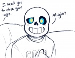 alternate_universe animated_skeleton blue_eyes bone clothing dialogue eli-sin-g_(artist) english_text furniture humanoid male not_furry offscreen_character papyrus_(undertale) question_mark sans_(undertale) simple_background skeleton sofa solo text undead underswap undertale undertale_(series)