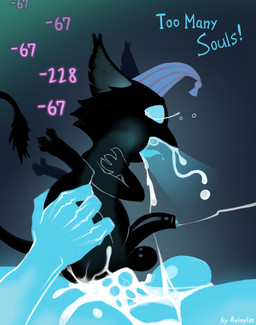 3_toes 4_fingers abdominal_bulge anal anal_penetration anthro anthro_penetrated balls beak big_balls big_penis biped black_balls black_beak black_body black_fur black_penis black_tail black_tail_tuft blue_clothing blue_eyes blue_glans blue_hat blue_headgear blue_headwear blue_tongue bodily_fluids bulge claws clothing crying cum cum_from_mouth cum_in_mouth cum_inside cum_string cum_through cum_vomit cum_while_penetrated duo ejaculation empty_eyes erection excessive_cum excessive_genital_fluids feet fingers forced foreskin fur genital_fluids genitals glans hat hat_only headgear headgear_only headwear headwear_only hindpaw humanoid_genitalia humanoid_penis leaking_cum legs_up male male/male male_anthro male_penetrated mostly_nude mostly_nude_anthro mostly_nude_male neck_bulge nightcap on_bottom on_top open_beak open_mouth pattern_clothing pattern_hat pattern_headgear pattern_headwear paws penetration penis puffed_cheeks rape reverse_cowgirl_position semi-anthro sex side_view size_difference smaller_penetrated solo_focus striped_clothing striped_hat striped_headgear striped_headwear stripes tail tail_tuft tears text toe_claws toes tongue translucent tuft young avioylin deadlock_(game) mythology valve rem_(deadlock) avian chimera dream_creature gryphon mythological_avian mythological_creature 2026 hi_res signature