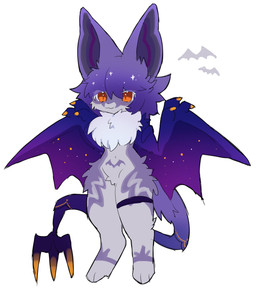 3_fingers :3 ambiguous_anthro ambiguous_gender anthro big_ears biped blue_wings blush blush_lines chest_tuft claws dipstick_tail eyelashes featureless_crotch finger_claws fingers fluffy forked_tail front_view fur grey_body grey_fur hair kemono legband markings membrane_(anatomy) membranous_wings multicolored_body multicolored_fur navel neck_tuft nude orange_eyes orange_tail_tip pupils purple_body purple_ears purple_fur purple_hair purple_tail purple_wings realistic_wings simple_background solo standing tail tail_markings thighband tuft unusual_anatomy unusual_tail white_background white_body white_fur wings spommmm bat mammal 2025 colored digital_media_(artwork) full-length_portrait hi_res portrait
