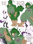 3_fingers 3_toes anthro areola aroused beak belly belly_smother belly_squish big_belly big_breasts black_beak black_eyebrows blush breasts breath butt claws curvy_figure dialogue duo eyebrows eyelashes eyes_closed face_in_belly feathers featureless_crotch feet female finger_claws fingers gesture green_body green_feathers green_tail_feathers hand_gesture hand_on_belly heart_symbol huge_breasts larger_female looking_down low-angle_view male male/female multicolored_tail_feathers nipples non-mammal_breasts non-mammal_nipples nude open_beak open_mouth open_smile overweight overweight_anthro overweight_female panting pointing purple_body purple_eyes purple_feathers purple_tail_feathers simple_background size_difference smaller_male smile smothering squish tail tail_feathers text thick_thighs toe_claws toes voluptuous white_background white_body white_claws white_feathers white_tail_feathers wide_hips yellow_beak hyucaze final_fantasy square_enix cyrus_(knightoiuy) titania_(knightoiuy) avian bird chocobo deity 2021 digital_media_(artwork) english_text hi_res multiple_scenes signature watermark