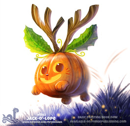 ambiguous_gender antlers feral food fruit horn humor jack-o'-lantern plant pumpkin pun solo text visual_pun piper_thibodeau elemental_creature flora_fauna food_creature jackalope lagomorph living_fruit mammal digital_media_(artwork) digital_painting_(artwork) painting_(artwork) url