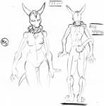 anthro ataring athletic athletic_female back_muscles barefoot big_butt blue_crystal breasts butt chest_tuft claws feet female fingernails long_ears long_fingernails long_tail mohawk muscular nails neck_tuft nipples nude pupils simple_background tail text tuft white_pupils harpseal blue_krystal bat mammal 2017 absurd_res english_text hi_res monochrome