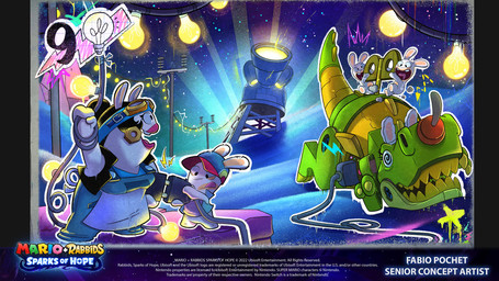 accessory ambiguous_anthro ambiguous_feral ambiguous_gender anthro biker black_clothing black_eyes black_hair black_topwear black_vest blue_clothing blue_hat blue_headband blue_headwear blue_overalls blue_shirt blue_sky blue_topwear blue_vest bottomless bottomless_anthro bottomless_male buckteeth clothed clothed_anthro clothed_female clothed_male clothing copyright_symbol ear_piercing ear_ring eyelashes eyewear eyewear_on_head female female_anthro female_feral feral fully_clothed fully_clothed_anthro fully_clothed_female fur goggles goggles_on_head green_body green_tail group hair hair_bun hat headband headgear headwear intersex intersex/intersex larger_anthro larger_female larger_feral light lips long_ears lying machine male male_anthro metallic_body mitten_hands multicolored_body night no_eyebrows no_pupils noseless nude_ambiguous nude_anthro on_front open_mouth open_smile outline outside overalls overweight overweight_anthro overweight_female piercing pink_tongue plug plunger red_lips ring_piercing sharp_teeth shirt short_legs size_difference sky smaller_ambiguous smaller_anthro smaller_male smile smiling_at_another spiral spiral_eyes standing star starry_sky string_lights symbol tail tan_body tan_inner_ear tan_skin teeth text thick_lips title tongue tongue_out topwear two_tone_body utility_pole vest white_body white_fur white_outline wire worried year yellow_teeth fabio_pochet mario_bros mario_plus_rabbids_sparks_of_hope nintendo raving_rabbids rayman_(series) ubisoft momma_(mario_plus_rabbids) dinosaur lagomorph mammal prehistoric_species rabbid reptile robot saurischian scalie theropod tyrannosaurid tyrannosauroid tyrannosaurus tyrannosaurus_rex 2022 absurd_res colored crossover digital_drawing_(artwork) digital_media_(artwork) english_description english_text hi_res lighting official_art shaded