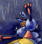 2012 3_toes anal anal_penetration balls big_feet digitigrade erection first_person_view gay haychel hindpaw knot lucario male nintendo nude open_mouth paws penetration penis pokémon red_eyes sex soles spread_legs spreading sweat tapering_penis toes vein video_games
Rating: Explicit
Score: 12
User: slyroon
Date: August 13, 2012