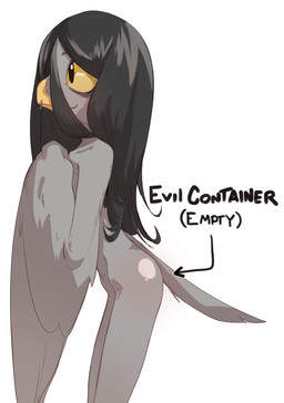 anthro beak beak_piercing emaciated facial_piercing feathers furgonomics furry-specific_piercing hair male nude piercing skinny solo wings chalk_outline evil_container hill_(chalk_outline) avian bird corvid corvus_(genus) crow oscine passerine absurd_res hi_res