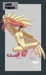 2011 3_toes anthro anthrofied avian beak bird breasts claws collaboration crouching feathered_wings feathers feet female generation_1_pokemon genitals hashtag id_number looking_at_viewer mingchee navel nintendo nipples non-mammal_breasts non-mammal_nipples notorious84 nude number pidgeot pinup pokemon pokemon_(species) pokemorph pose pussy solo species_name spread_legs spreading talons text the_pokedex_project toe_claws toes wings