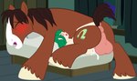absurd_res anus badumsquish balls bed bestiality blush bodily_fluids brown_hair butt cum duo equid equine eyes_closed female female_on_feral female_penetrated feral feral_penetrating feral_penetrating_human friendship_is_magic furniture genital_fluids genitals green_hair hair hasbro hi_res hooves horse human human_on_feral human_penetrated interspecies larger_male male male/female male_on_human male_penetrating male_penetrating_female mammal my_little_pony penetration penis pink_anus pink_balls pink_penis pink_perineum pony puffy_anus sex size_difference smaller_female smaller_penetrated troubleshoes_(mlp) vaginal_fluids wallflower_blush_(eg)
