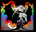 alternate_species anthro black_body black_skin black_stripes claws dragonification dragonified fur heart_symbol horn long_tongue multicolored_body rainbow_body rainbow_skin sharp_teeth smile solo stripes tail teeth tongue tongue_out white_body white_eyes white_fur white_skin wings criexthedragon_(artist) mythology undertale undertale_(series) asriel_dreemurr_(god_form) dragon mythological_creature mythological_scalie scalie alpha_channel