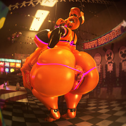 3_toes 5_fingers abdominal_bulge ambiguous_gender ambiguous_prey anal anal_vore anus arcade_machine armwear belly big_anus big_belly big_breasts big_butt birthday_party box breasts butt clothing collar container decoration detached_sleeves detailed_background feet female fingers hand_on_butt hand_on_hip hat headgear headwear huge_anus huge_belly huge_butt hyper hyper_anus hyper_belly hyper_butt latex latex_armwear latex_clothing latex_detached_sleeves latex_shirt latex_tank_top latex_topwear looking_at_butt looking_at_self looking_back machine makeup neon_glow nipples oral_vore orange_anus orange_legs orange_nipples party_hat pink_clothing pink_thong pink_underwear pizza_box pizzeria puffy_anus robotic_arm robotic_leg robotic_limbs shirt solo spiked_collar spikes swallowing tall tall_female tank_top thick_thighs thong toes tongue tongue_out topwear underwear vore wide_hips yellow_body lustful_zen justminkov_(modeler) blender_cycles five_nights_at_freddy's five_nights_at_freddy's_2 scottgames toy_chica_(fnaf) toy_chica_(justminkov) animatronic avian bird chicken galliform humanoid phasianid robot robot_humanoid 1:1 2025 3d_(artwork) absurd_res blender_(artwork) digital_media_(artwork) hi_res