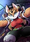 2017 absurd_res anaugi anthro belt big_breasts black_nose blue_eyes breasts brown_fur chair clothing cockpit ear_piercing english_text felid feline female footwear fur hi_res jacket jewelry lynx mammal miyu_lynx nintendo piercing signature sitting smile solo space star_fox text topwear video_games white_fur

Rating: Safe
Score: 43
User: Cane751
Date: June 29, 2017
