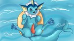 anus feral genitals lifebuoy male penis solo spread_legs spreading water wet jbond nintendo pokemon eeveelution generation_1_pokemon pokemon_(species) vaporeon 16:9 hi_res widescreen