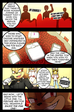 anthro areola biped bound breasts clothed clothing dialogue electronics eyes_closed female grin group hair holding_microphone holding_object legwear legwear_only microphone nipples nude pillow profanity red_eyes rope smile speech_bubble text young young_anthro dexstar sega sonic_the_hedgehog_(series) cream_the_rabbit vanilla_the_rabbit lagomorph leporid mammal rabbit 2:3 comic digital_media_(artwork) english_text hi_res